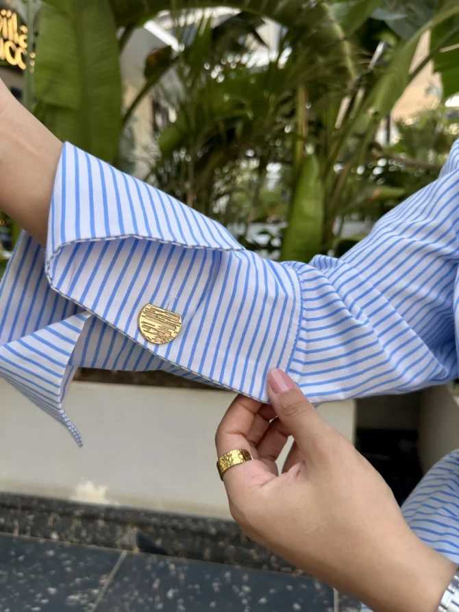 Blue Serene Stripes Blouse